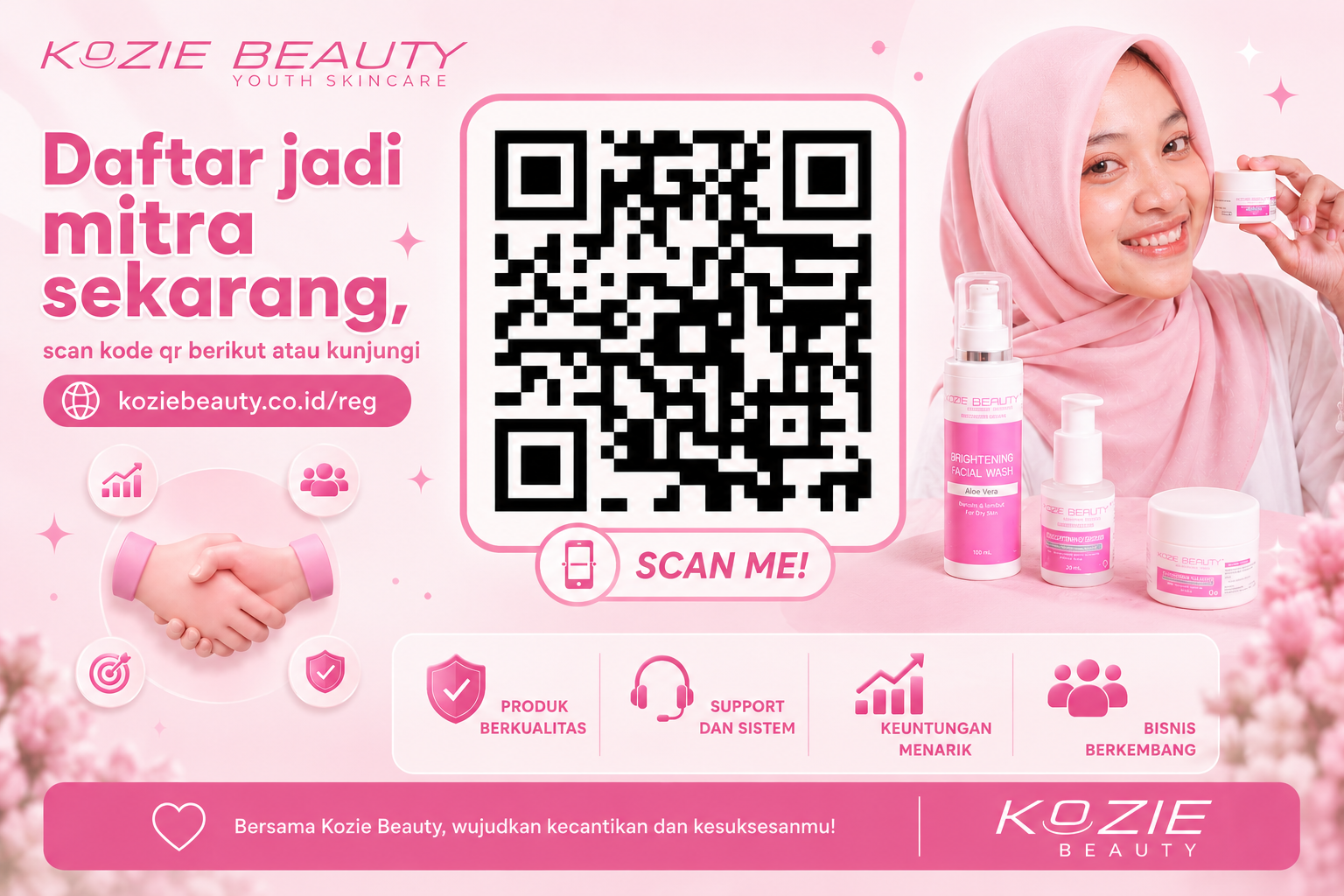 Peluang Kemitraan Kozie Beauty: Jadilah bagian dari Kozie Beauty Indonesia